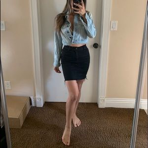 & other stories jean skirt